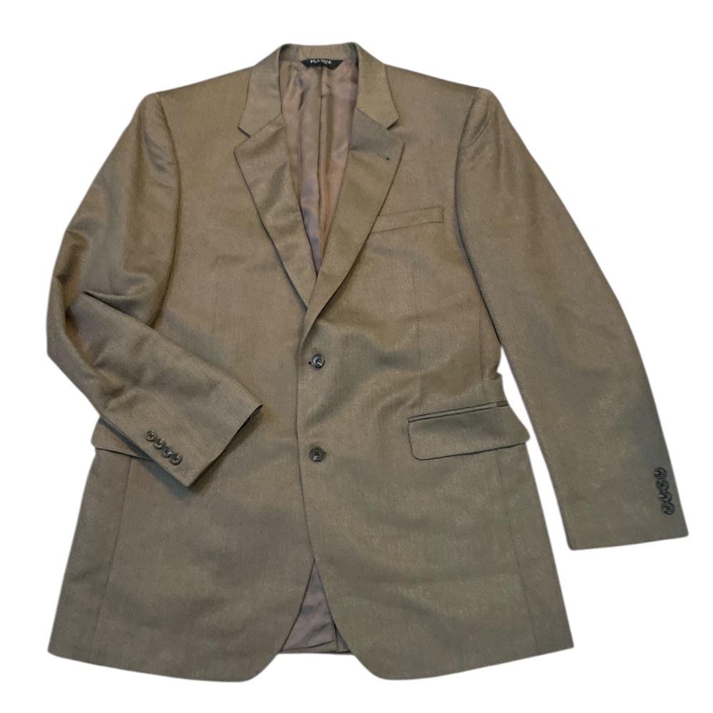 Jos. A. Bank Silk Camelhair Herringbone Blazer Signature Collection Size 44XLong